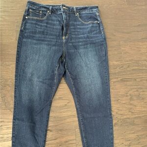 Curvy, skinny, Loft jeans, Size 33/16, dark wash